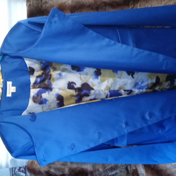 Joan Rivers blue blazer size large - Picture 7 of 9